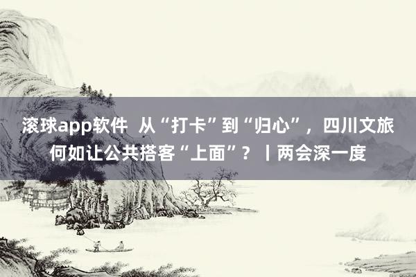 滚球app软件  从“打卡”到“归心”，四川文旅何如让公共搭客“上面”？丨两会深一度