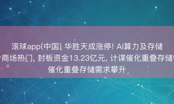 滚球app(中国) 华胜天成涨停! AI算力及存储业务契合商场热门, 封板资金13.23亿元, 计谋催化重叠存储需求攀升
