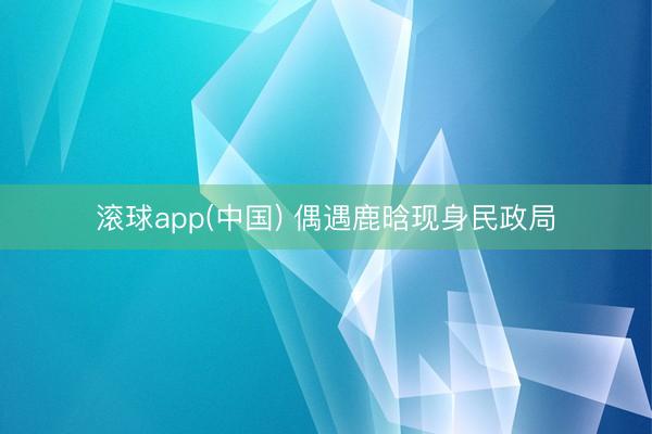 滚球app(中国) 偶遇鹿晗现身民政局