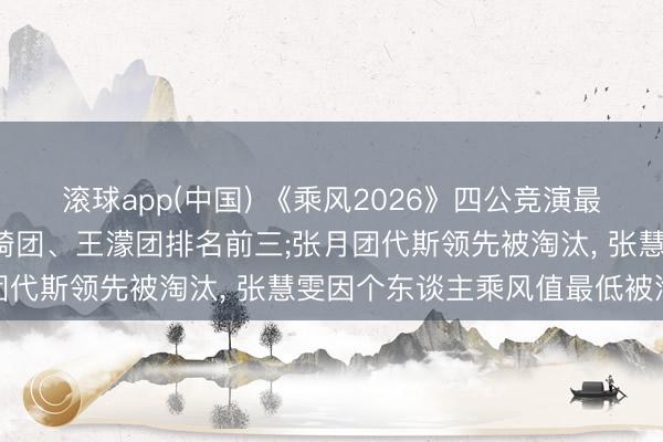滚球app(中国) 《乘风2026》四公竞演最终成果: 曾沛慈团、安崎团、王濛团排名前三;张月团代斯领先被淘汰, 张慧雯因个东谈主乘风值最低被淘汰